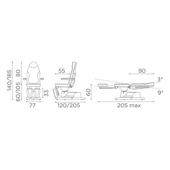 Педикюрное кресло Medical and Beauty Podolux