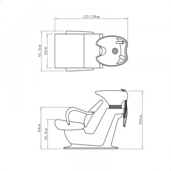 Kirpyklos plautuvė DIR white base Beckman Gold
