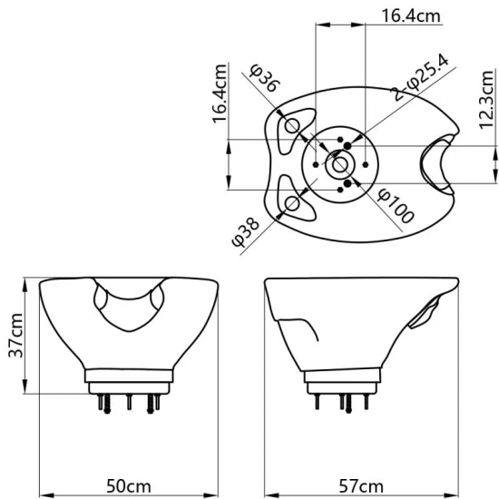 Kirpyklos plautuvė DIR Anode Kirpyklos plautuvė DIR Anode