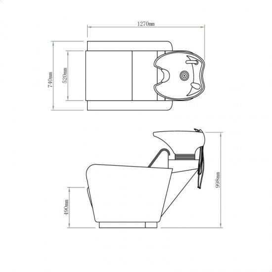 Kirpyklos plautuvė DIR Olympic su masažo funkcija