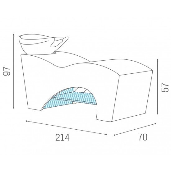 Kirpyklos plautuvė Salon Ambience Favola