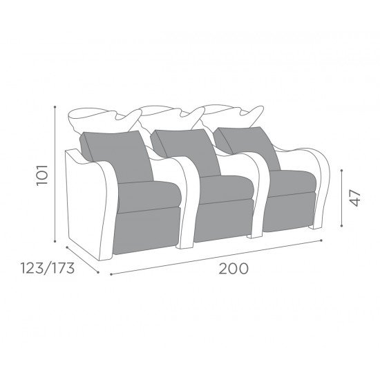 Kirpyklos plautuve Salon Ambience Luxury Kirpyklos plautuve Salon Ambience Luxury