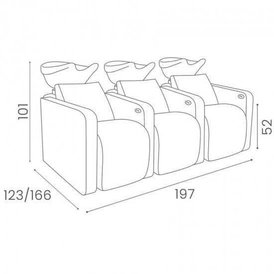 Kirpyklos triguba plautuve Salon Ambience Neptune