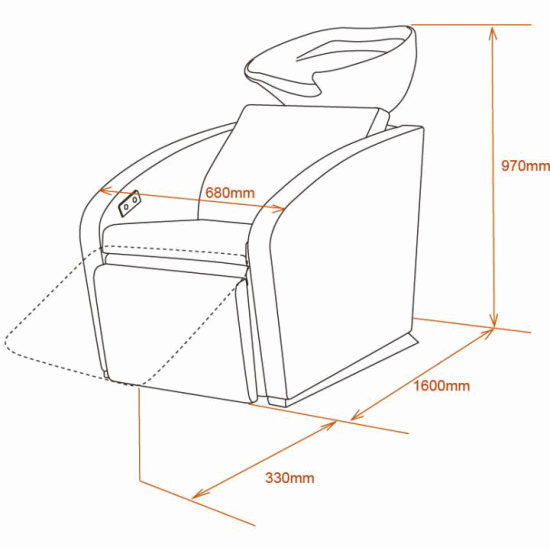 Kirpyklos plautuve Sibel Elegantia Relax