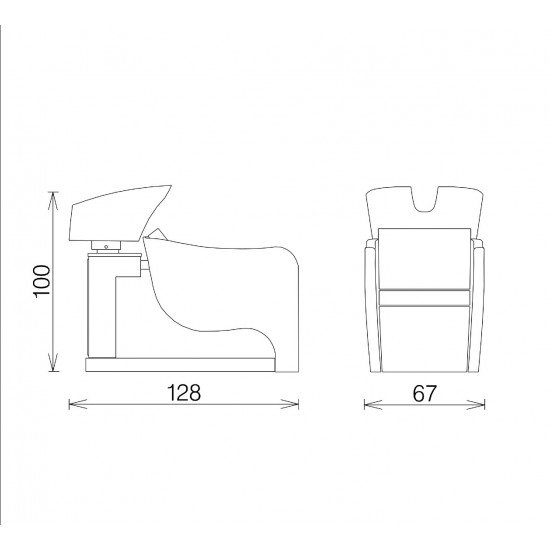Kirpyklos plautuvė Vezzosi Curve