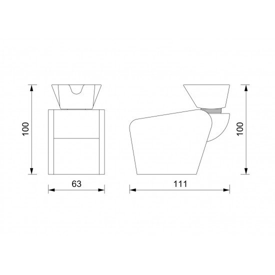 Salon backwash Vezzosi Dylan