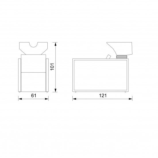 Kirpyklos plautuvė Vezzosi Iron Kirpyklos plautuvė Vezzosi Iron