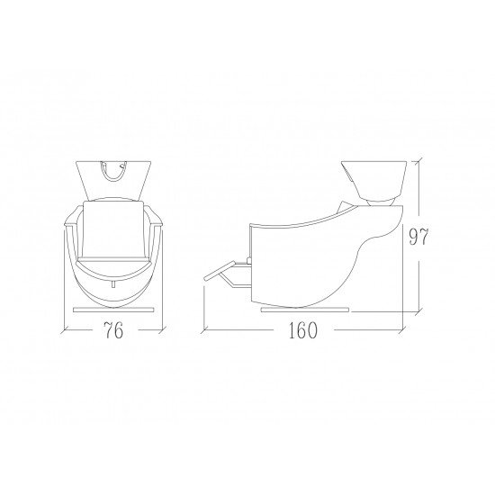 Kirpyklos plautuvė Vezzosi POD Kirpyklos plautuvė Vezzosi POD