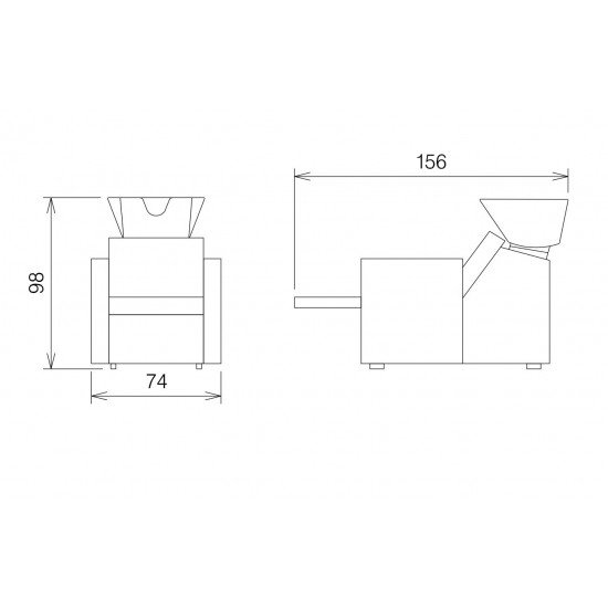 Kirpyklos plautuvė Vezzosi Royal Wash Kirpyklos plautuvė Vezzosi Royal Wash