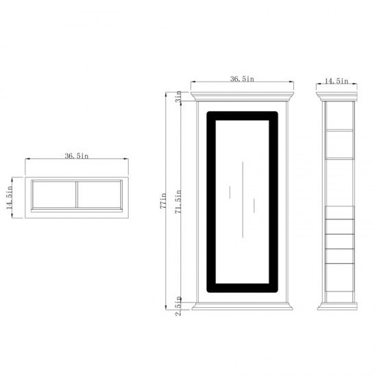 Kirpyklos veidrodis DIR Adonis su LED apšvietimu Kirpyklos veidrodis DIR Adonis su LED apšvietimu