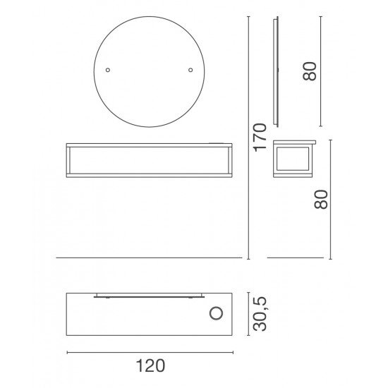 Kirpyklos veidrodis Luca Rossini Giove