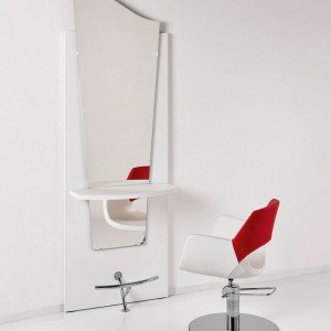 Kirpyklos veidrodis Luca Rossini Venezia baltas LED