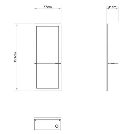 Kirpyklos veidrodis DIR Mira su LED apšvietimu