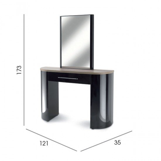 Kirpyklos dvipusis veidrodis REM Capri