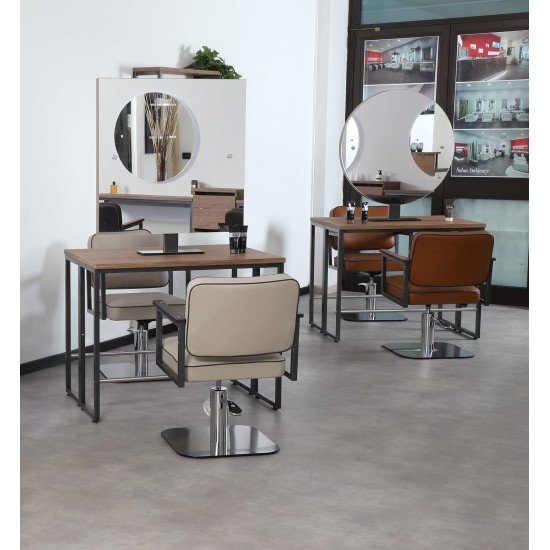 Kirpyklos veidrodis dvipusis Salon Ambience London Kirpyklos veidrodis dvipusis Salon Ambience London