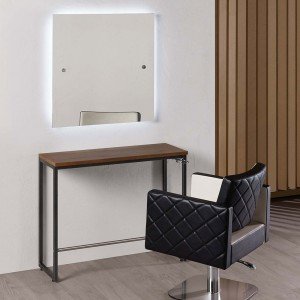 Kirpyklos veidrodis Salon Ambience London LED