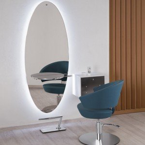 Kirpyklos veidrodis Salon Ambience Mercury LED