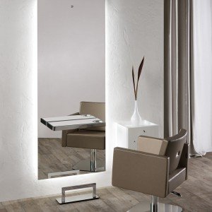 Kirpyklos veidrodis Salon Ambience Space LED