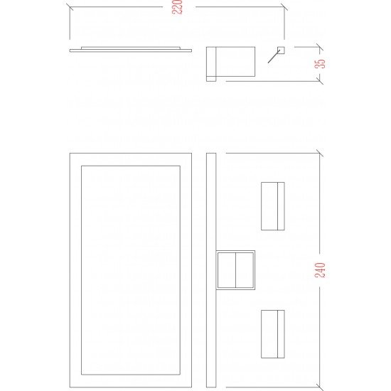 Kirpyklos veidrodis Vezzosi Epoque Wall Kirpyklos veidrodis Vezzosi Epoque Wall