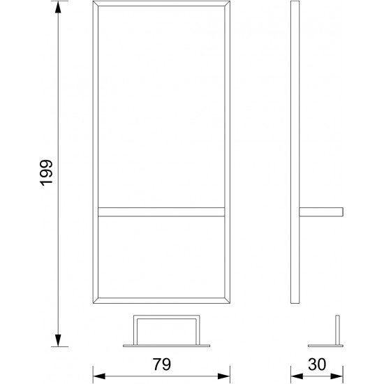 Kirpyklos veidrodis Vezzosi Industrial