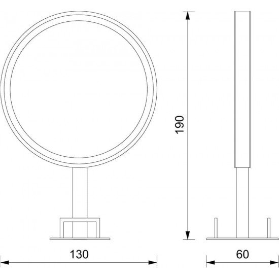 Salon mirror Vezzosi Posh Double