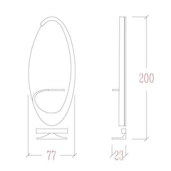 Salon station mirror Vezzosi S Wall