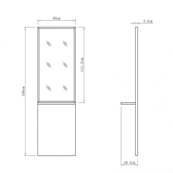 Kirpyklos veidrodis DIR Zonda