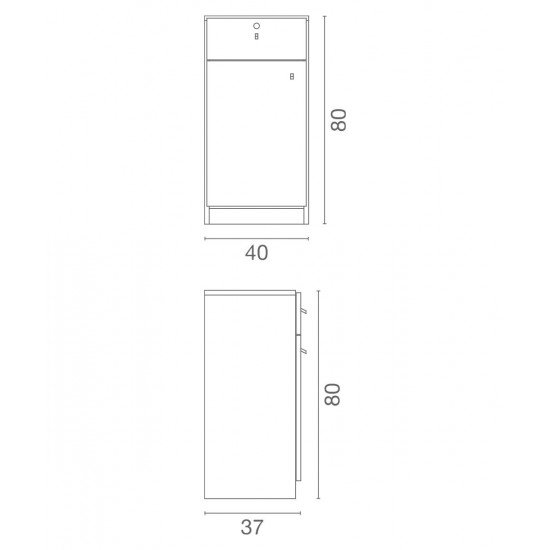 Kirpyklos spintelė Luca Rossini Carpi