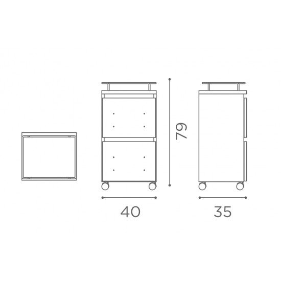 Kirpyklos spintelė Salon Ambience Tower Kirpyklos spintelė Salon Ambience Tower