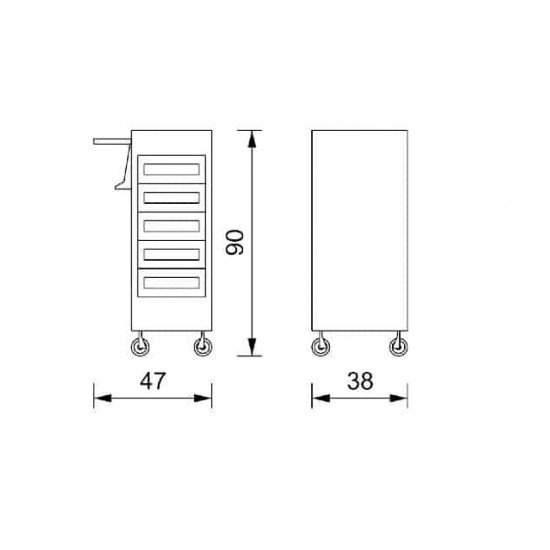 Kirpyklos vežimėlis Vezzosi Ozzy