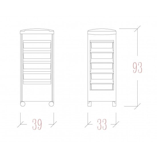 Salon Trolley Vezzosi Wow